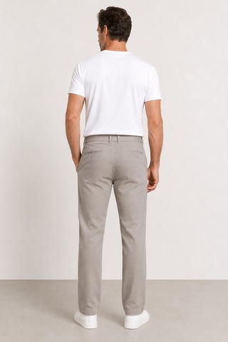 Bihan Store Erkek Modern Klasik Kesim Keten Pantolon 1210-taş