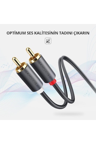 Ugreen 2rca To 2rca Ses Kablosu, 3 Metre, 10519