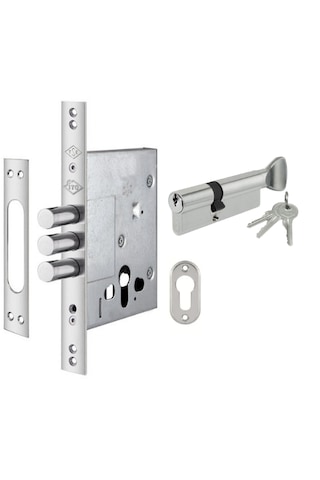 İto Çelik Kapı Üst Kilit 2004k - 354/68k Mandallı 3 Anahtar