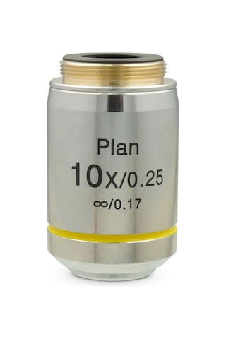 Mikroskop Objektifi 10x Infinity Plan Sonsuz Plan 10x/0.25 /0.17 Özel Kabında