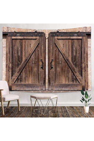 Ahşap Ahır Kapı Goblen Duvar Asılı Bohemio Vintage Hippi Halılar Yatak Odası Dekorasyon Odası Dekor Estetik Boho Battaniye