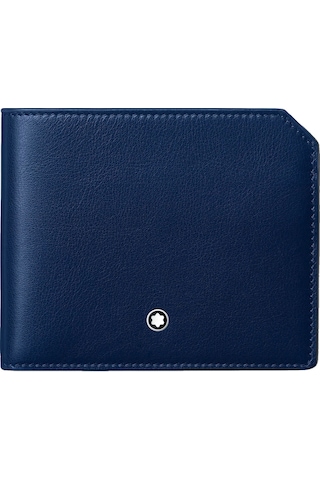 Mont Blanc Montblanc Meisterstück Selection Soft Cüzdan 6 Cc 130059 Mavi