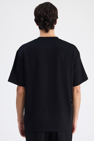 Twn Relaxed Fit Siyah Düz T-shirt 6ec146171622m 001