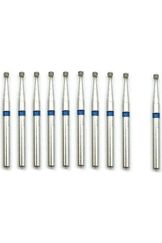 10 Adet/kutu Diş Elmas Burs Matkap Diş Burs Dia-burs Yüksek Hızlı El Aleti Orta Diş Hekimliği Laboratuvarı İçin Sı-46