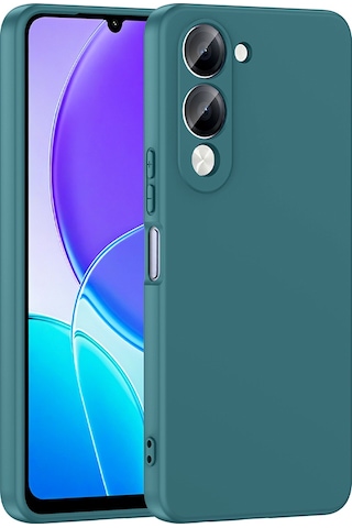 Vivo Y04 Kılıf Zore Mara Lansman Kapak - Koyu Yeşil Koyu Yeşil