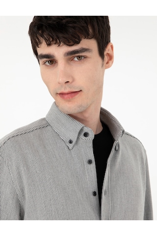Pierre Cardin Erkek Gri Gömlek Desenli 50293947-vr024 Gri