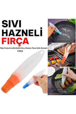 Hazneli Yağ,yumurta,barbekü,sos,hamur,tava Çok Amaçlı Isıya Dayanıklı Silikon Fırça Yağdanlık Çok Re Diğer