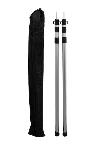 Campstar Campair Tarp Pole 2'li Teleskopik Tarp & Çadır & Gölgelik Direği Gri