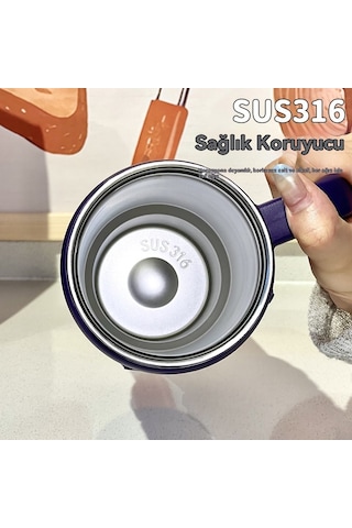 Buz Bardağı 316 Paslanmazçelik Büyük Kapasiteli Sıyalıtım Pipeti Mor