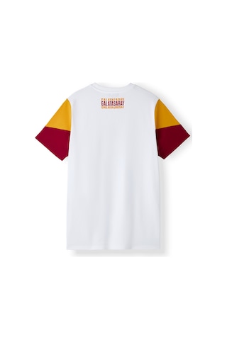 Gsstore Galatasaray Erkek T-shirt E261081 Beyaz - Kırmızı - Sarı
