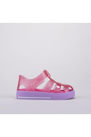 İgor S10270-018 Star Bıcolor Kız Çocuk Sandalet Fuşya Lila 18-30 Fuşya