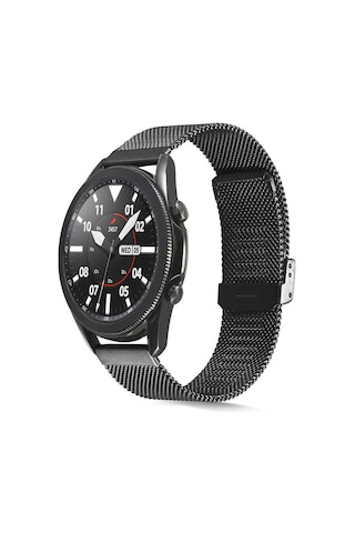 Huawei Gt2 46mm Uyumlu Krd-45 22mm Metal Mkst Kordon-siyah