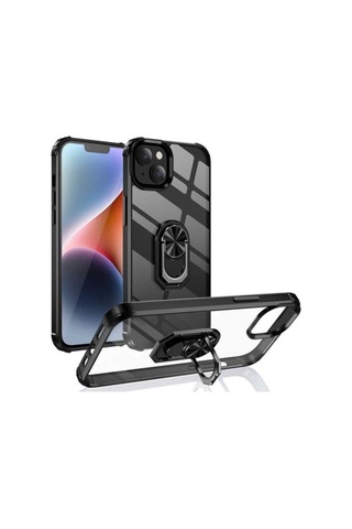 Apple Uyumlu iPhone 14 Kılıf Zore Mola Kapak Siyah
