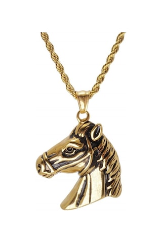 At Başı Horse Unisex Kolye Zincir - Sevgiliye - Eşe- Babaya - Arkadaşa Kolye