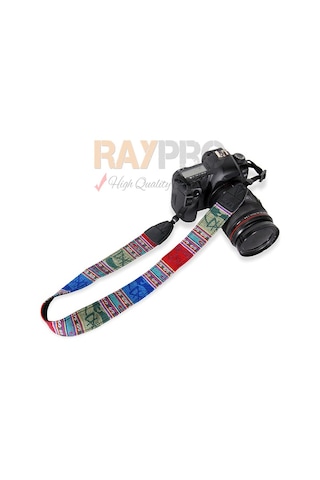 Raypro Hitit Desenli Askı Omuz Boyun Askısı Canon Nikon Sony Fuji