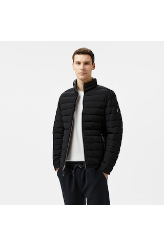 Nautica Erkek Siyah & Gri Çift Taraflı Mont Baskılı V622744 Siyah