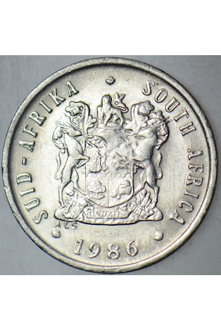Güney Afrika 5 Cent 1986.