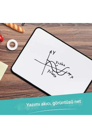 Snapbuy Çift Taraflı Mıknatıslı A4 Yazı Tahtası - Masaüstü Mesaj Panosu, Çocuklar İçin Eğitim Ve Çizim Tahtası Mavi