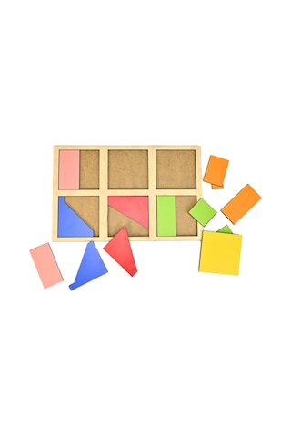 Montessori Eğitim Oyuncağı Nikitin Kareler 1. Seviye Gökkuşağı