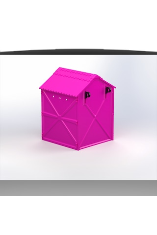 Plastik Kuş Yuvalığı Demonte 15x15x20 Pembe