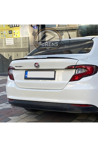 Fiat Egea Bagaj Üstü Yarasa Spoiler Piano Black 2015-2023 Uyumlu