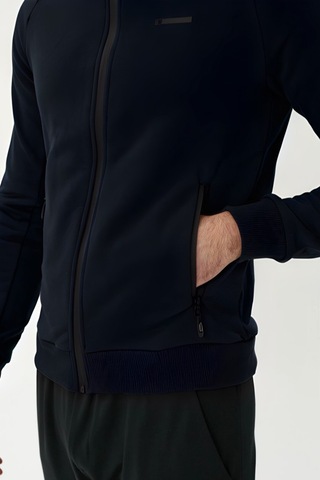 Exuma Erkek Siyah Tam Fermuarlı Sweatshirt 2419002 Siyah