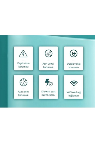 Tomzn Akıllı Kaçak Akım Rölesi ve Voltaj Akım Koruyucu Röle Gerilim 80A Monofaz (10mA-99mA)