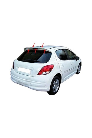 Peugeot 207 Spoiler Camüstü Fiber 2006 2013
