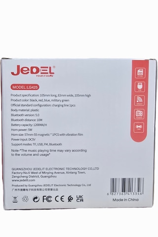 Jedel Lg425 Bluetooth 5.0 Hoparlör Argb Işıklı Telefon Standlı