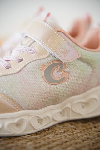 Daxtors Yuki Cırtlı Kız Çocuk Sneaker Spor Ayakkabı Bej