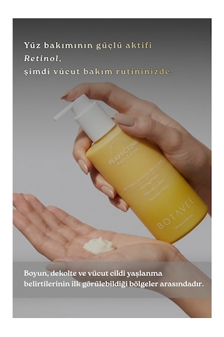 Botavee Retinol İçeren Sıkılaştırıcı Pürüzsüzleştirici Ve Yoğun Nemlendirici Vücut Kremi 340 ML