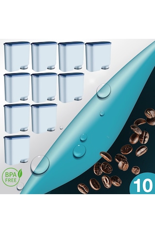 Pure Kafe Ph012 - Philips Uyumlu Saeco Aquaclean İçin Kahve Makinesi Su Filtresi 10 Adet