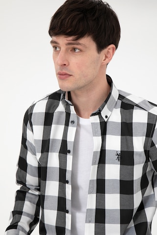 U.s. Polo Assn. Erkek Siyah Gömlek Desenli 50296595-vr046 Siyah