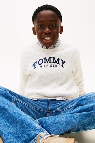 Tommy Hilfiger Erkek Çocuk Triko Kb0kb10347 Ekru