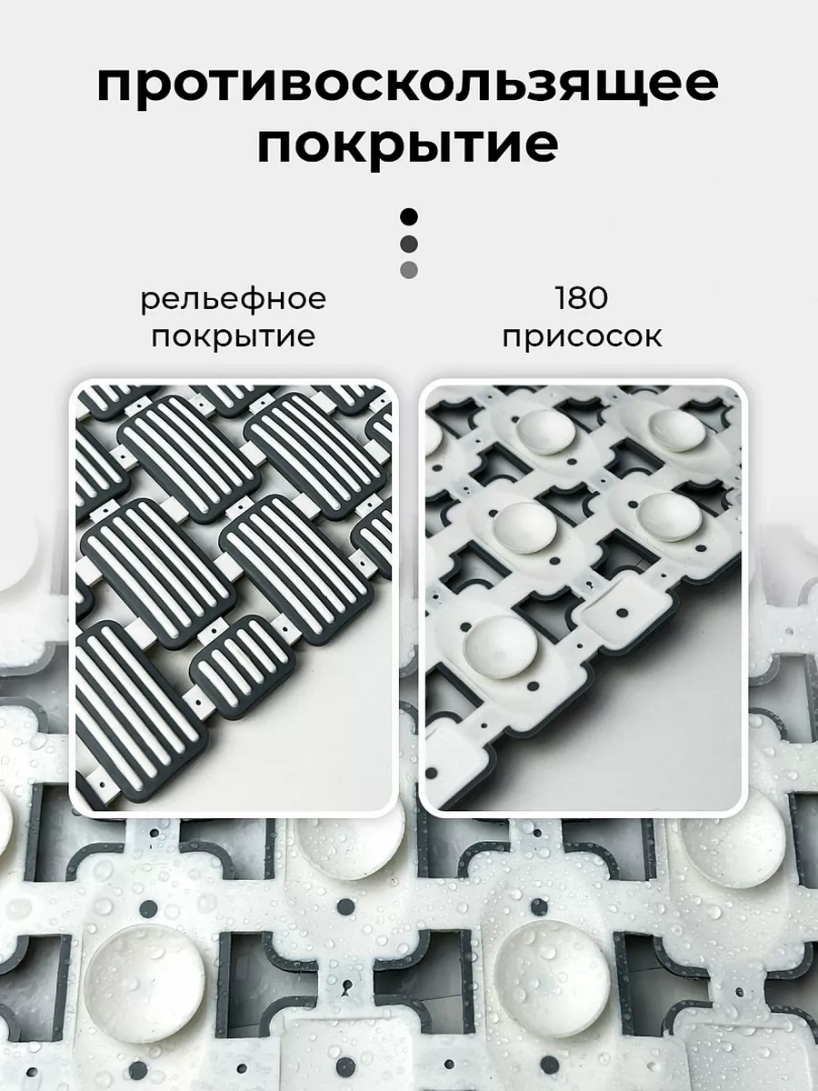 Conflate Vantuzlu Banyo Ve Duş Kaymaz Paspası 204193067 Koyu Gri