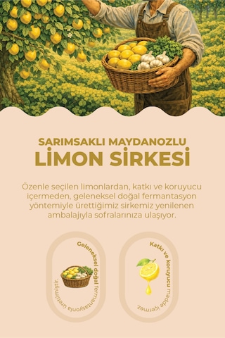 Sarımsaklı Maydanozlu Limon Sirkesi-250 Ml