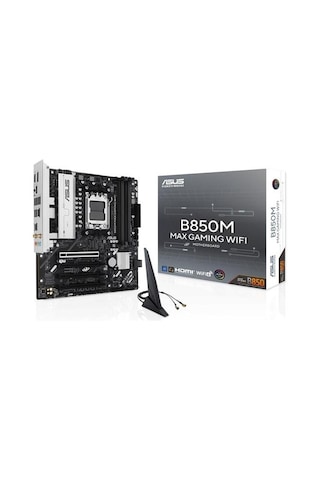 Asus B850m Max Gamıng Wıfı6 Ddr5 Hdmı-dp Typec Pcıe 5.0 Am5 Matx
