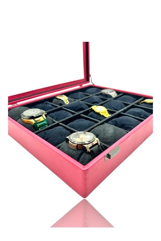 Diji 20'li Saat Kutusu Saat Çantası Pembe İçi Pembe Anneler Günü