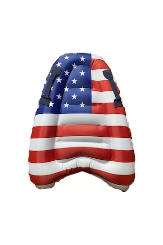 Honeybeeshop Taşıma Kulplu Şişme Sörf Tahtası Bayrak 1pc Katlanabilir Hafif Pvc Canlı Çiçek Vatansever Baskı Havuz Plaj