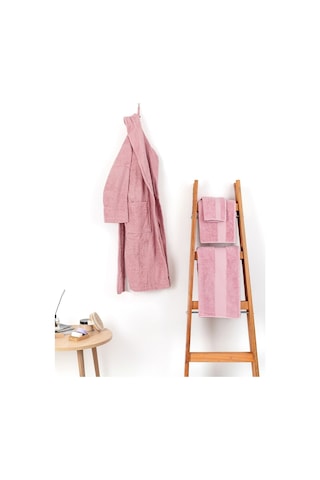 Soley Minerva %100 Pamuklu 2'Li El  -  Yüz Havlusu Seti Gül Kurusu 50 x 90 Gülkurusu