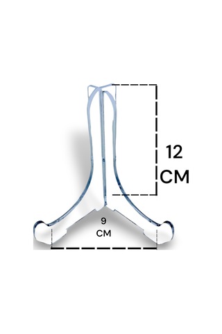 Teşhir Ayakları Geçmeli 12 X 9 Ayak No:2 Çerçeve Tabak Teşhir Ayağı Stand Pleksi Şövalye