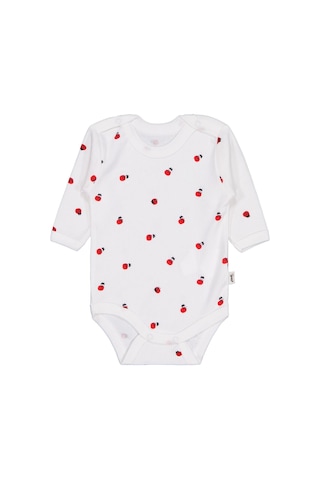 Civil Baby Uğur Böceği Empirme 0-48 Ay Çıtçıtlı Badi - Ekru