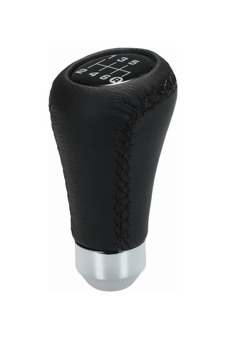 Yifomall Siyah Kırmızı Dikişli 6 Vites Evrensel Manuel Vites Topuzu - Kolay Montaj, Spor Görünüm Siyah