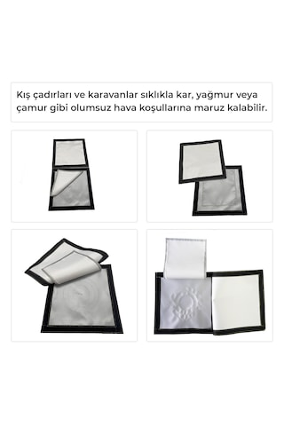 Kamp Çadırı Soba Bacası Çıkışı 2 Katlı 30x30cm