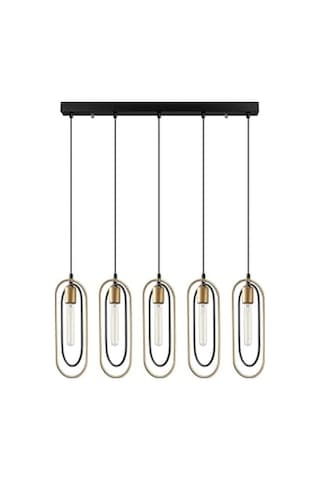 Metal Gövdeli 5'li Sarkıt Avize Modern Tasarım Mutfak Ve Salon İçin, Siyah-2061 Diğer