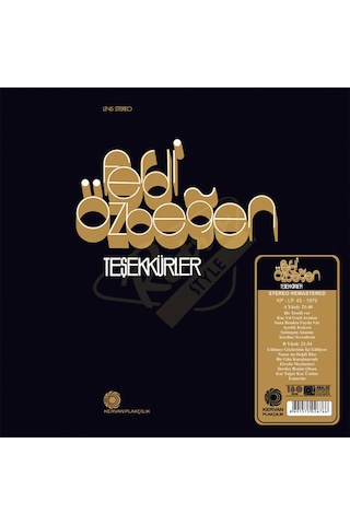 Ferdi Özbeğen - Teşekkürler. Plak LP
