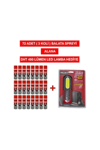 Grayzer Fren Balata Temizleme Spreyi 500 Ml 3 Koli 72 Adet Alana Led Lamba