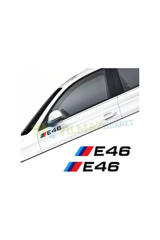 Bmw M Yan Cam Ayna Oto Sticker Yapıştırma E46 E90 E60 E39 E36 F30 15 X 4 Cm