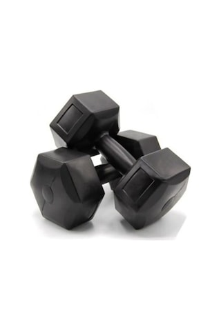 2 2 Kg Dambıl Çifti Siyah Ev Spor & Kol Çalıştırıcı Seti
