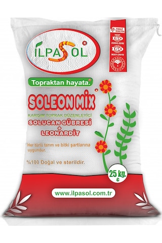 Ilpasol Organik Soleonmix Solucan Gübresi+Leonardit Granül Gübre